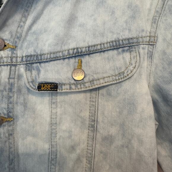 Lee Vintage Modern Women’s Acid Wash Denim Short Union-Alls Romper Size XS - Picture 4 of 11